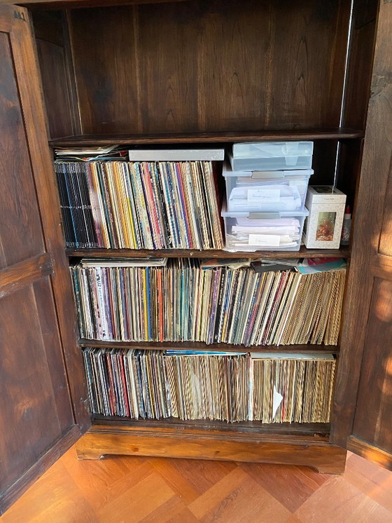 Image 1 of Colonial Teak Leg Cabinet