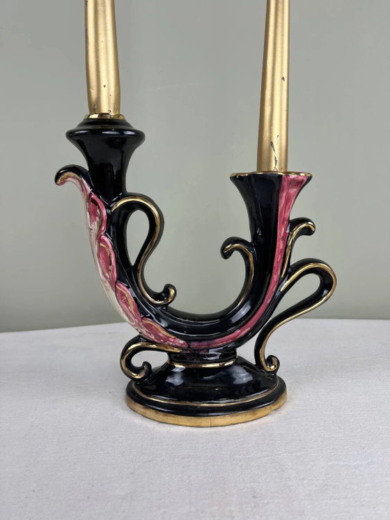 Jugendstil-Kronleuchter – Kerzenhalter, Porcelain, Ceramic, Art Nouveau (photo 14 of 14)