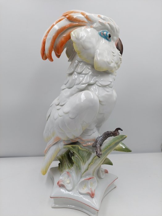 Image 1 of Meissen - Paul Walther - Statue, Cockatoo - 47 cm - Porcelain