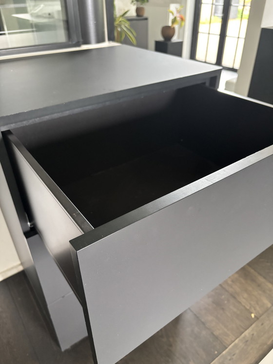 Minimalistischer Schreibtisch nach Maß – Anthrazit – 6 Schubladen – Wood (photo 4 of 5)