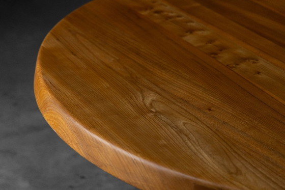 Image 1 of 'T21' Elm Dining Table by Pierre Chapo, France, 1973