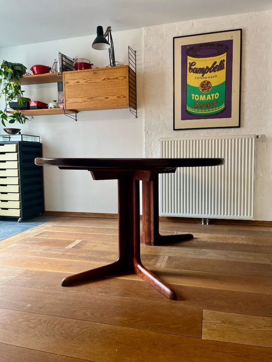 Gudme Møbelfabrik Model 36 – Tavolo da pranzo rotondo in palissandro – Danimarca, Anni '70 – Tavoli da pranzo (photo 6 of 14)