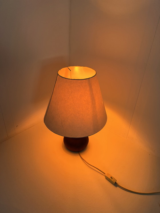 Image 1 of Teak & Paper Table Lamp '60