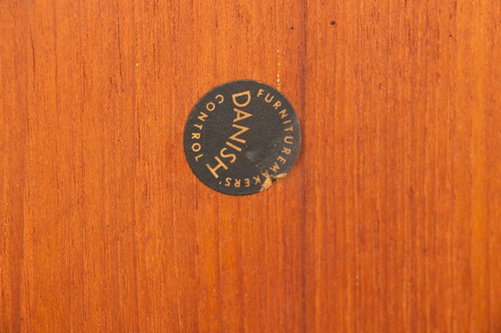 Image 1 of Grande tavolino danese in teak con 2 portadocumenti laterali 1960.