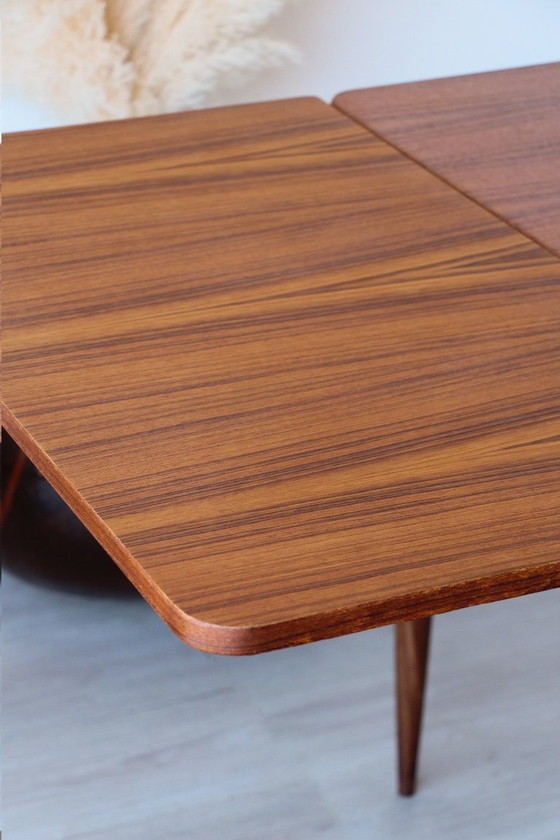 Image 1 of Table de Repas Vintage en Teck – Design Scandinave Extensible