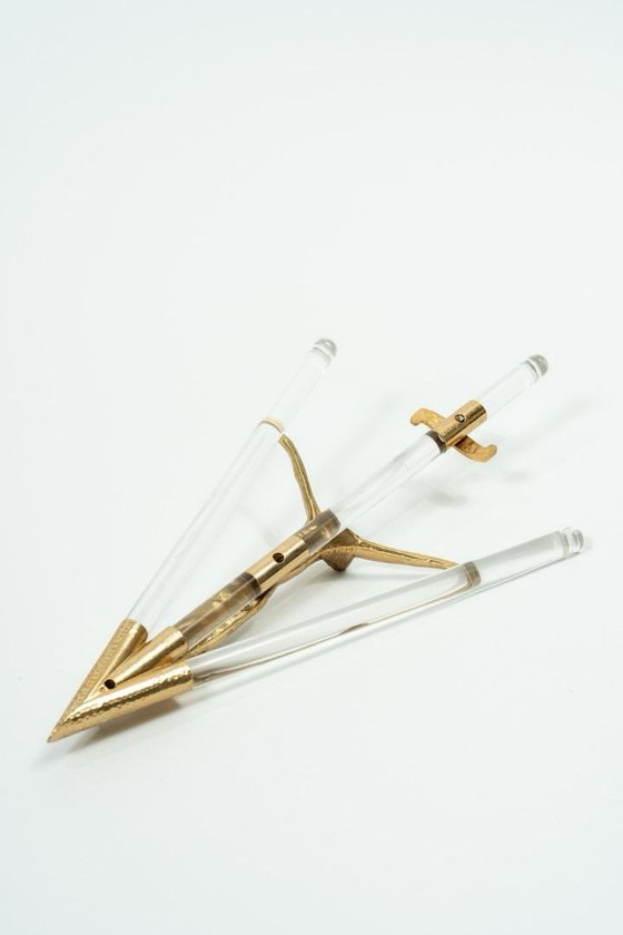 Image 1 of Christ Cross Hollywood Regency Style Crucifix