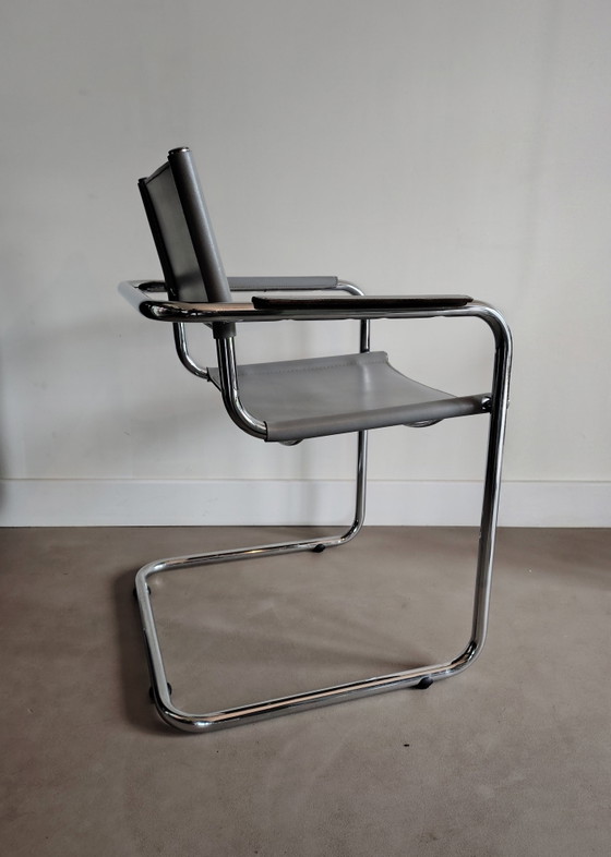 1x Slede Stoel S34 – Stoelen / fauteuils, Leather, Metal (photo 3 of 15)