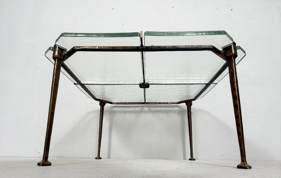 Image 1 of Brutalist side table/coffee table from the 1980s by Lothar Klute, Germany.