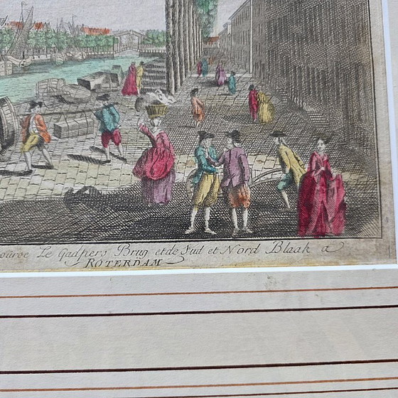 Image 1 of Impresión óptica de la Bolsa de Valores de Róterdam, de 1762.