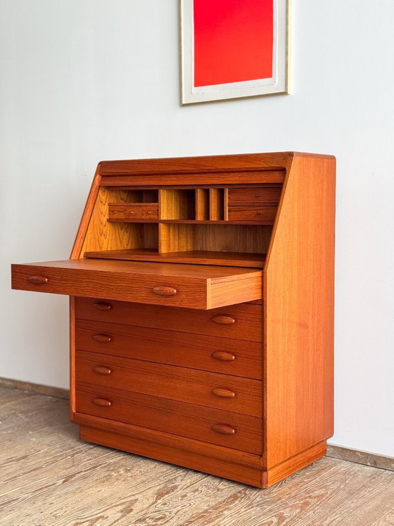 Image 1 of Mid Century Teak Secretary desk 1960s by Dyrlund