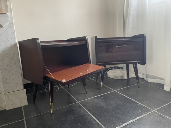 2 tables de chevet de style Mid-Century – Tables de nuit, Metal, Wood (photo 11 of 11)