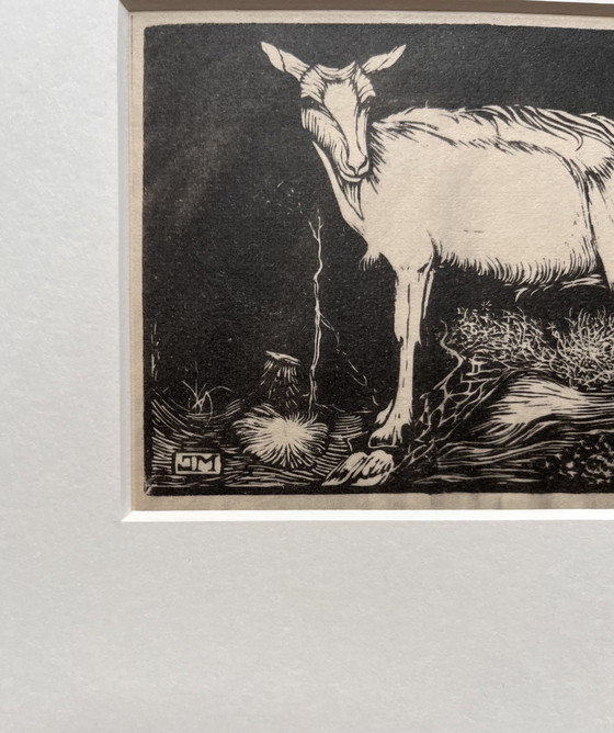 Image 1 of Jan Mankes 1889-1920 / Original Heliogravüre Ziege 1923