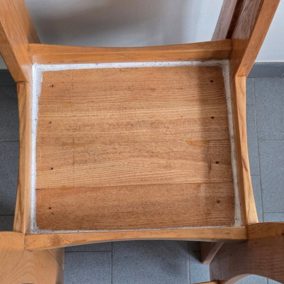 Image 1 of MAGNIFIQUE PAIRE DE CHAISES VINTAGE 1970 EN ORME DLG CHARLOTTE PERRIAND CHAPO