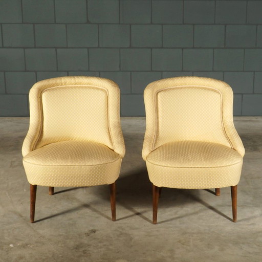 Set Vintage-Cocktailsessel – 1960er Jahre – fauteuils, Textile