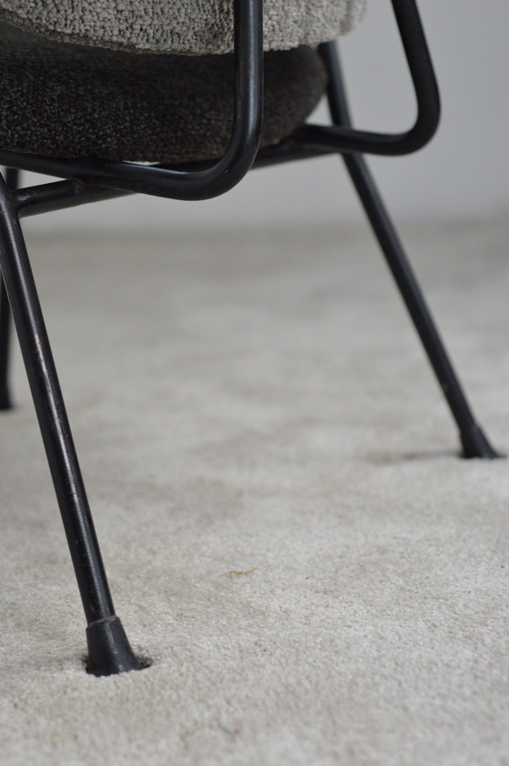 Image 1 of Set of 2 Reupholstered Armchairs by Gijs Van Der Sluis
