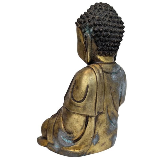 Antiguo Buda Shakyamuni chino de bronce lote 111 – Esculturas, Bronze (photo 6 of 9)