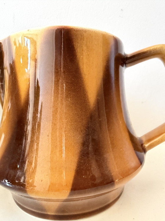 Image 1 of Bunzlauer ceramic pitcher, 1920s/30s Art Deco