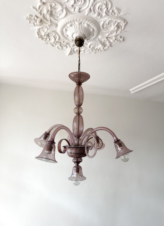 Image 1 of Lampada in vetro di Murano di Vittorio Zecchin