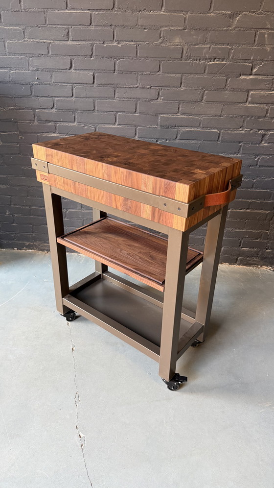 Image 1 of BINCKY VD15 – TROLLEY BUTCHER BLOCK 70X35CM