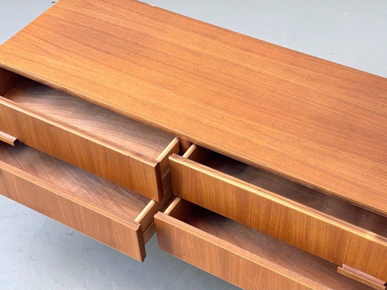 Image 1 of Mobile basso danese in teak di metà secolo con quattro cassetti, anni '60