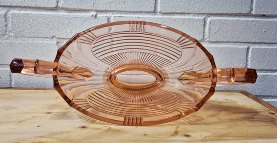 Image 1 of Centrotavola in vetro Art Déco Rosalin - Design geometrico