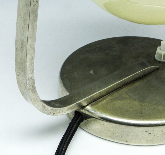 Mid-Century Glass and Metal Bedside Lamp, 1950s – Table lamps (photo 7 of 10)