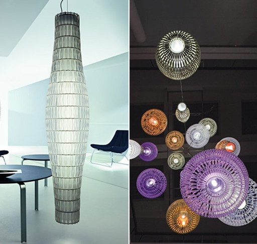Foscarini Tropico Vertical Hanglamp Designed by Giulio Lacchetti