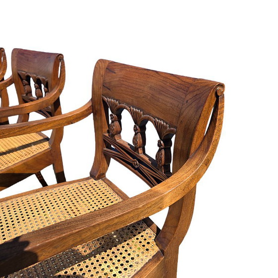 Poltrone coloniali antiche delle Indie Orientali Olandesi, circa 1900 – Sedie da pranzo, Wood (photo 6 of 9)