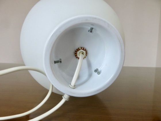 Image 1 of White opaline lamp, 1970s, Italy