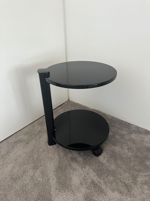 Beistelltisch im Vintage-Design auf Rollen | 1980er Jahre | Zugeschrieben der Pace Collection