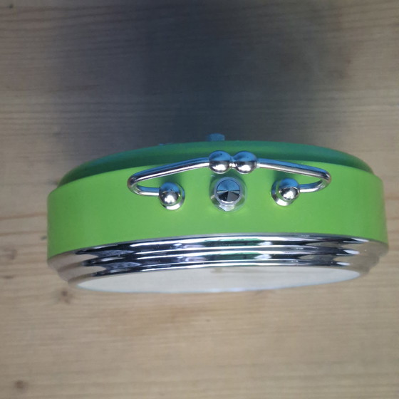Image 1 of Bayard Mid Century Green Alarm Clock