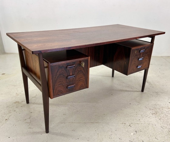 Image 1 of Rosewood Desk By Gunnar Nielsen For Tibergaard