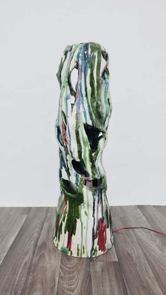 Image 1 of Ernesto Treccani Attr. Tafel- of Staande Lamp Keramisch Design Modern Antiek