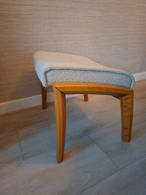 Image 1 of 2x Farstrup beige footstools