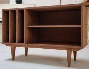 Meuble Tourne-disque Torfinn, Buffet bas, Bois, Marron (photo 3 sur 13)