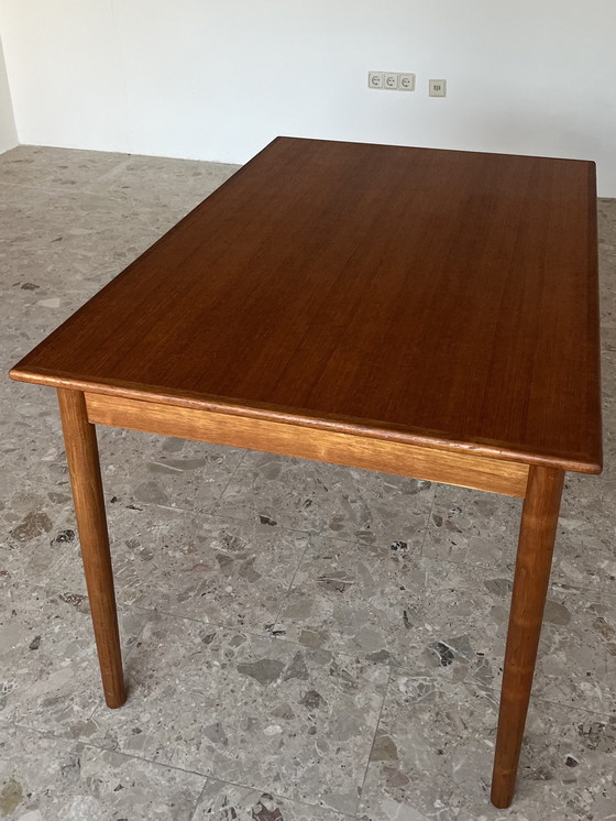 Image 1 of 1x Originele "AR Møbler jaren 60" Eettafel Teak Denemarken!!