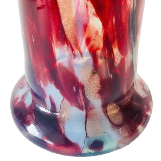 Image 1 of Antico vaso in vetro screziato Legras in vetro marmorizzato Art Deco anni '20