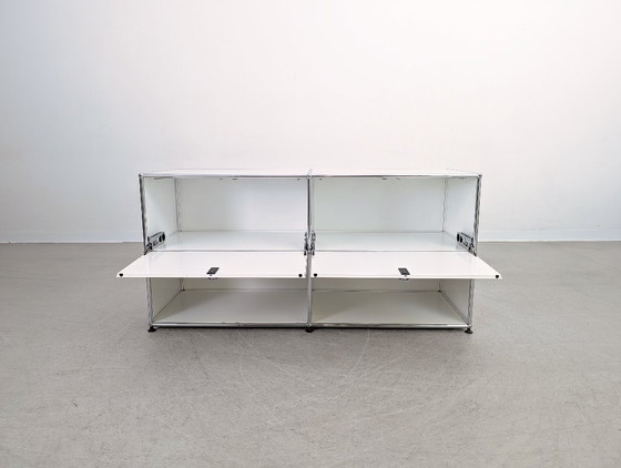 Image 1 of Original USM Haller Sideboard 2x2 pure white chest of drawers sideboard
