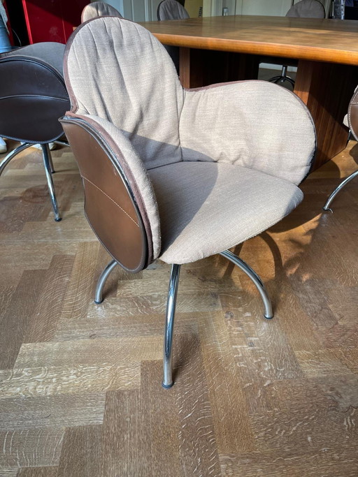 8 x draaibare eetkamer stoelen DePadova