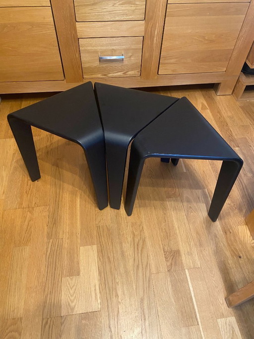 Set di 3 sgabelli Arper Ply disegnati da Lievore, Altherr, Molina