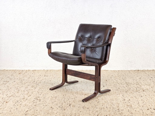 Ingmar Relling für Westnofa Vintage Sessel - Palisander - Leder - MidCentury