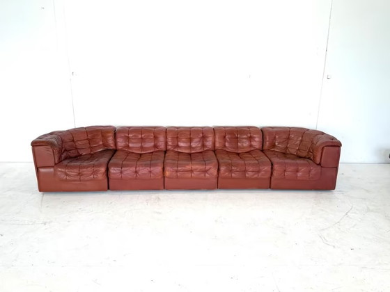 Image 1 of De Sede DS 11 Leather Sofa Couch Desede Armchair Design Modular Elements