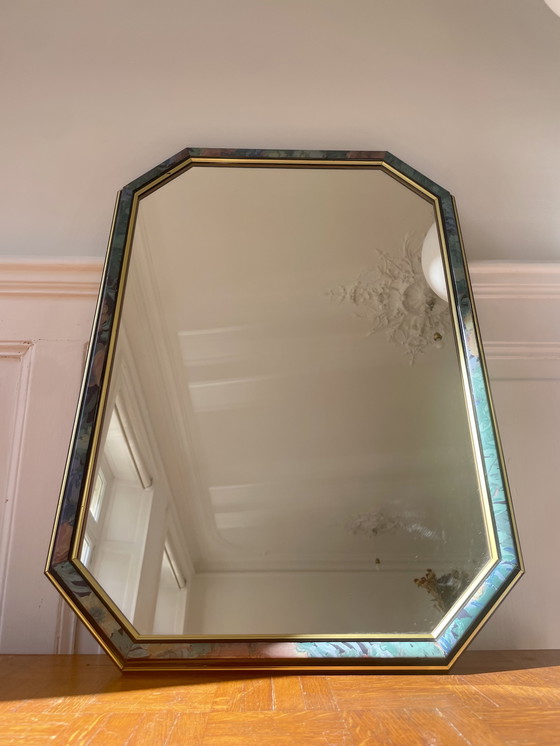 Image 1 of 80s octagonal mirror