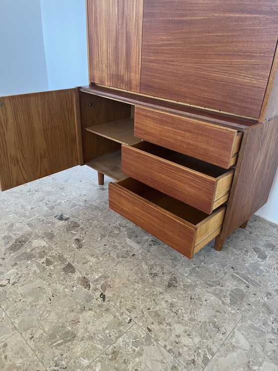 Image 1 of Vintage ladekast van teak en eikenhout