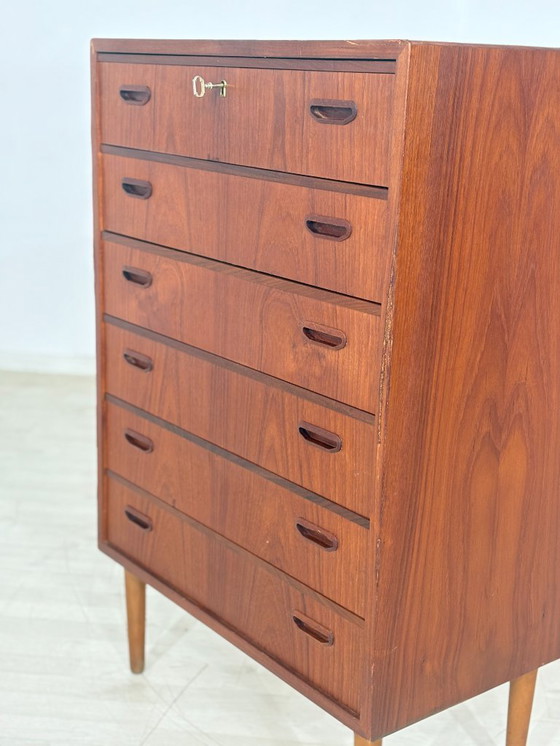 Image 1 of Commode/meuble coiffeuse vintage en teck / meuble design danois