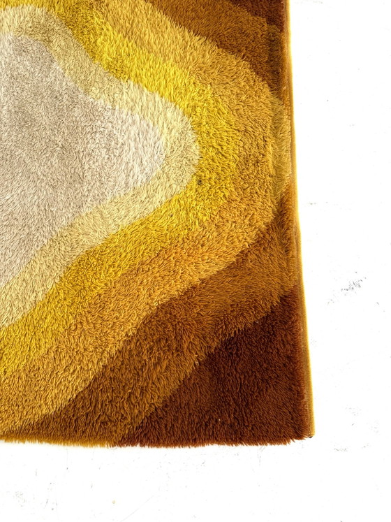 Tapis vintage Space Age, Allemagne '70 – Laine, Textile (photo 9 of 9)