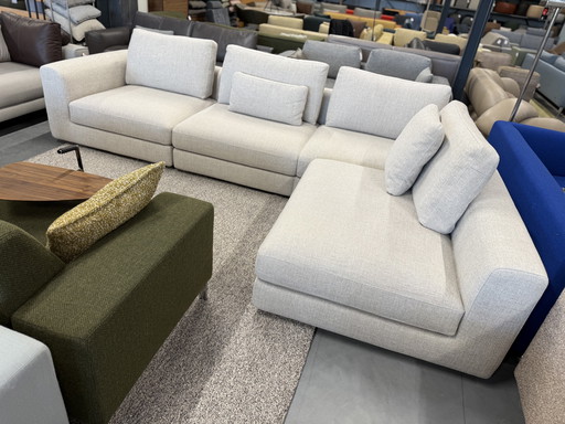Design on Stock Canapé d'angle Harris Tissu Balmora Moonstone