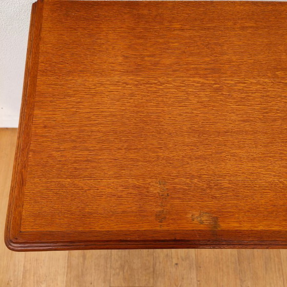 Image 1 of Vintage houten Queen Ann ladekastje dressoir ladekast