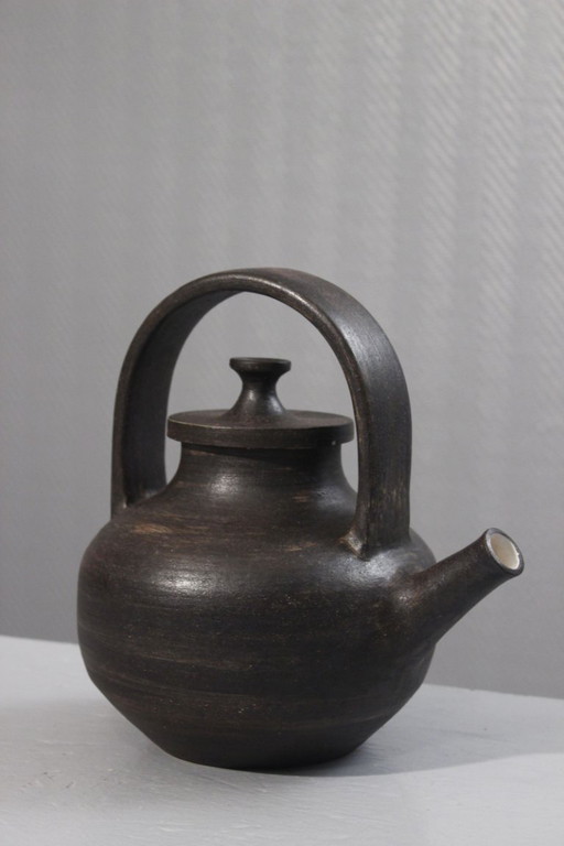 Jean-Paul & Suzy Brunet, Atelier Palègre - Large teapot, France, 1980s