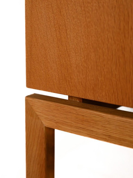 Image 1 of 1960s Scandinavian oak entry cabinet